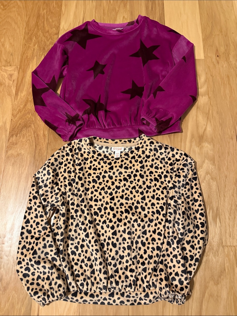 Girls Magenta Star Print Sweatshirt - Brand Unknown